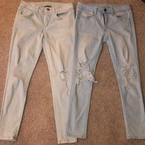 Distressed American Eagle Jeans